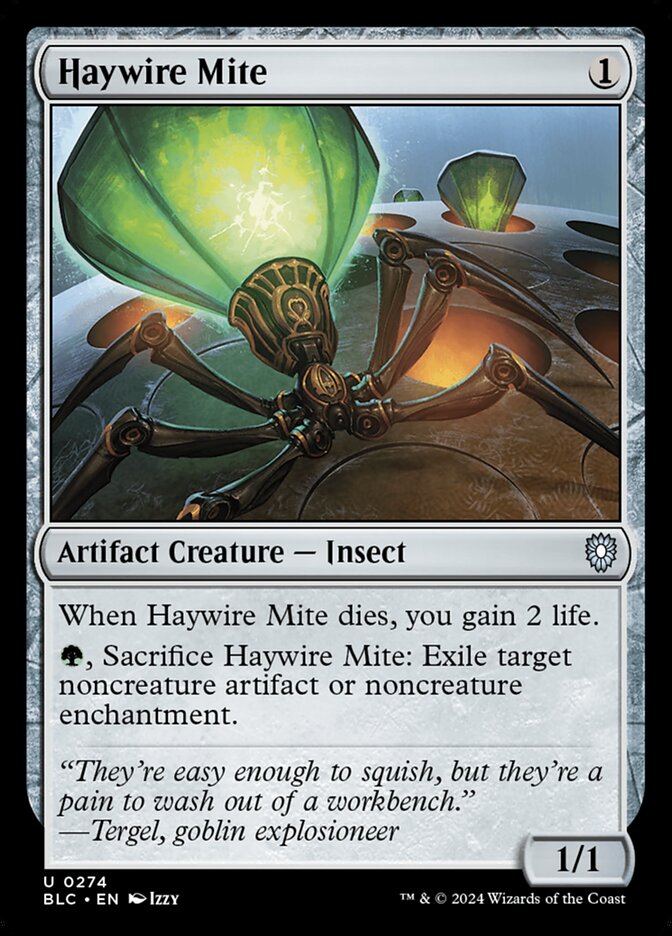Haywire Mite, Bloomburrow Commander · 0274