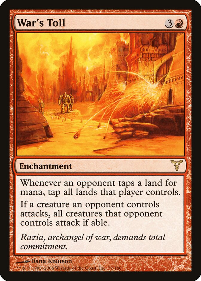 War's Toll, Dissension · 77/180