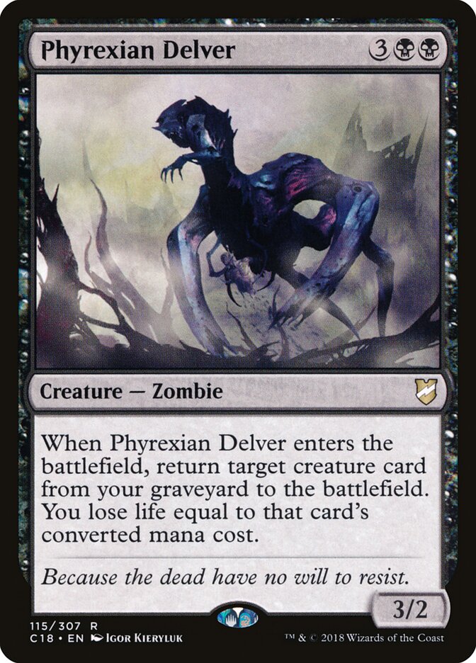Phyrexian Delver, Commander 2018 · 115/307