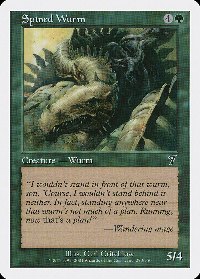 Spined Wurm, Seventh Edition · 270/350