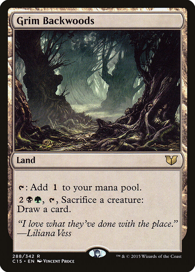 Grim Backwoods, Commander 2015 · 288/342