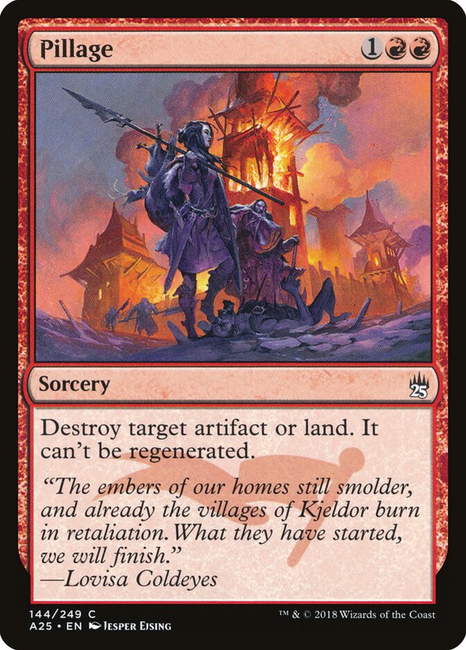 Pillage, Masters 25 · 144/249