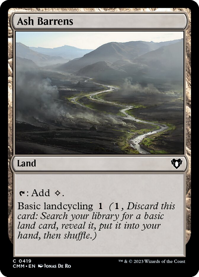 Ash Barrens, Commander Masters · 0419