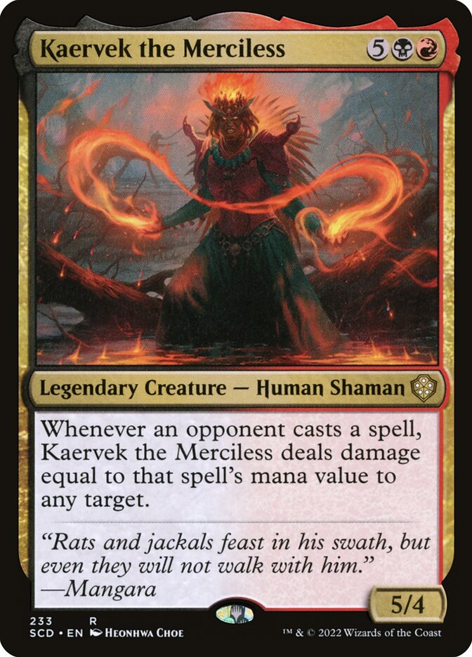 Kaervek the Merciless, Starter Commander Decks · 233