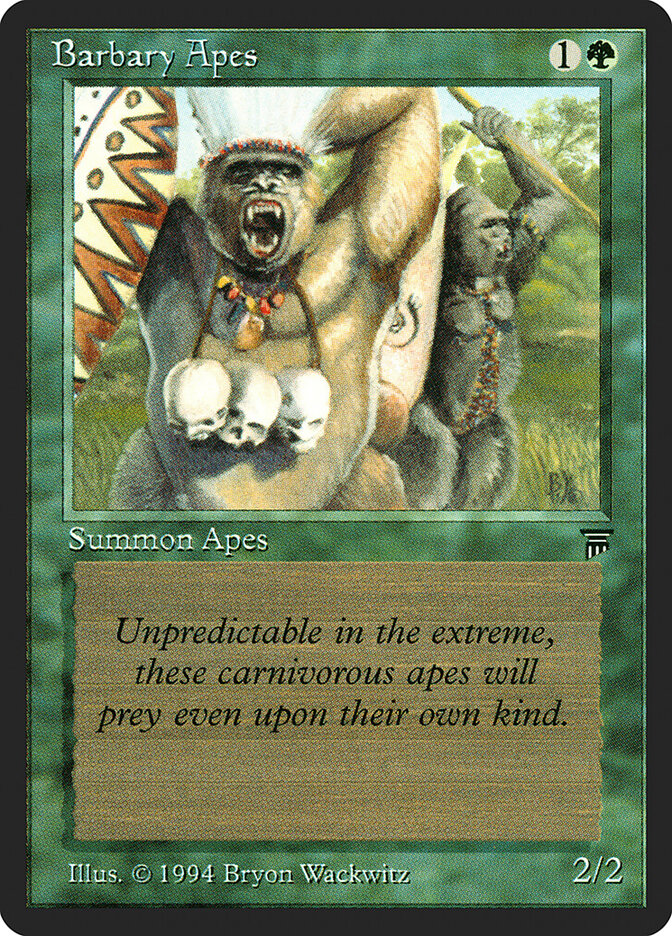Barbary Apes, Legends · 176