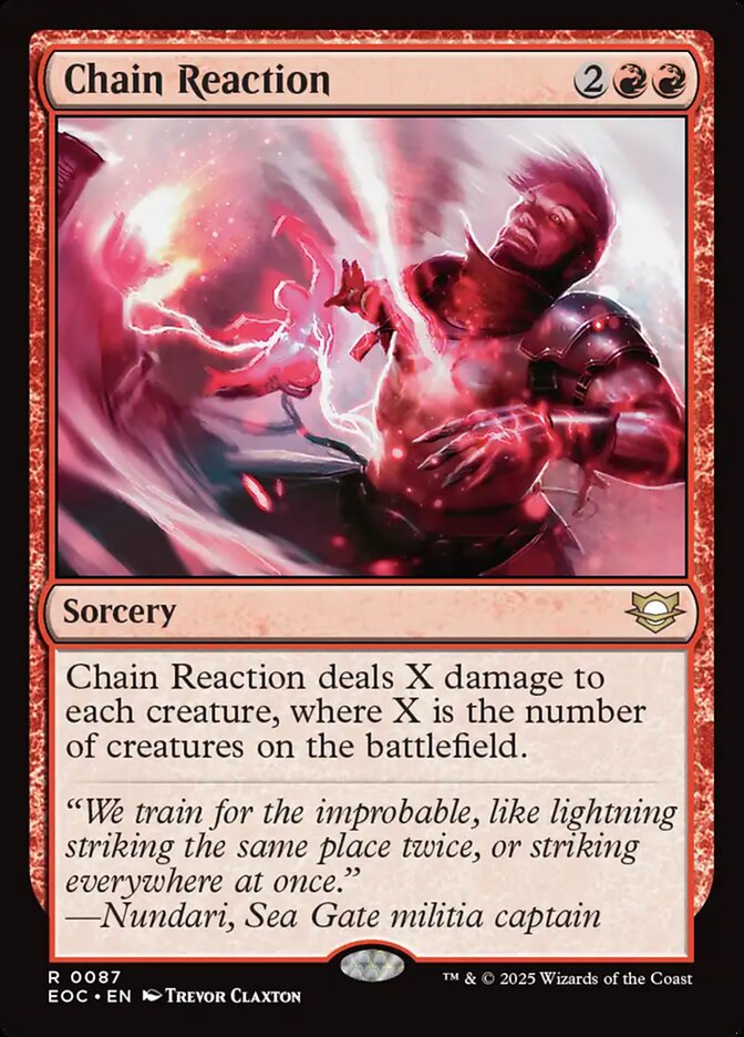 Chain Reaction, Edge of Eternities Commander · 0087