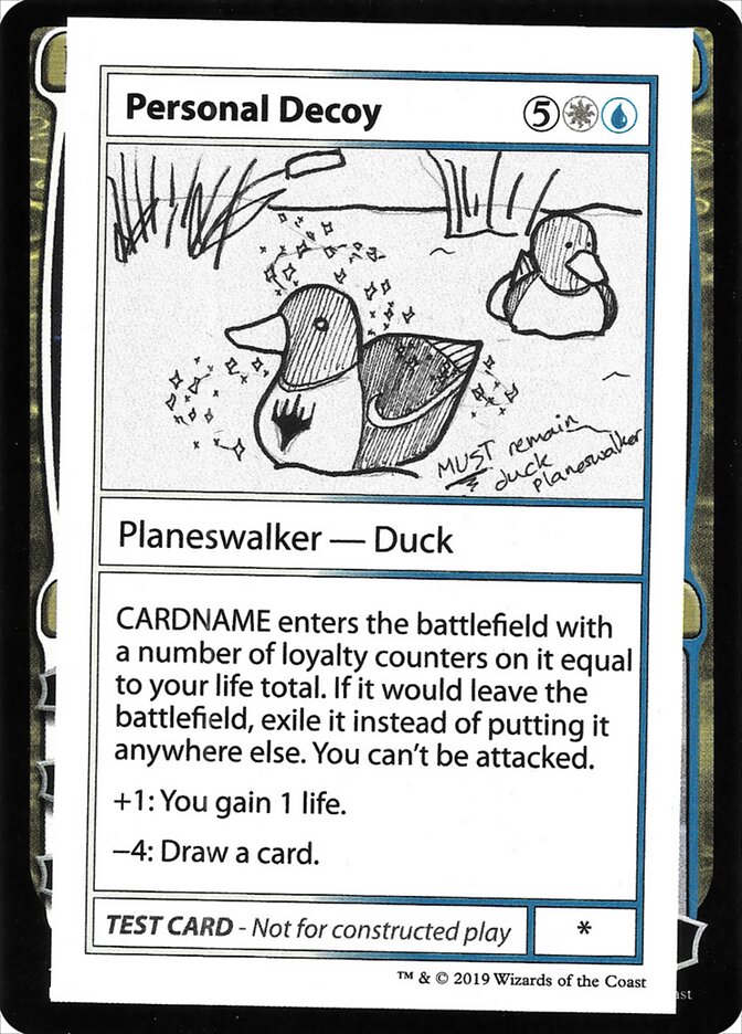 Personal Decoy, Mystery Booster Playtest Cards 2021 · 096/121