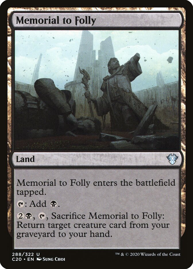 Memorial to Folly, Commander 2020 · 288/322