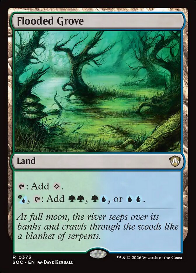 Flooded Grove, Secrets of Strixhaven Commander · 0373