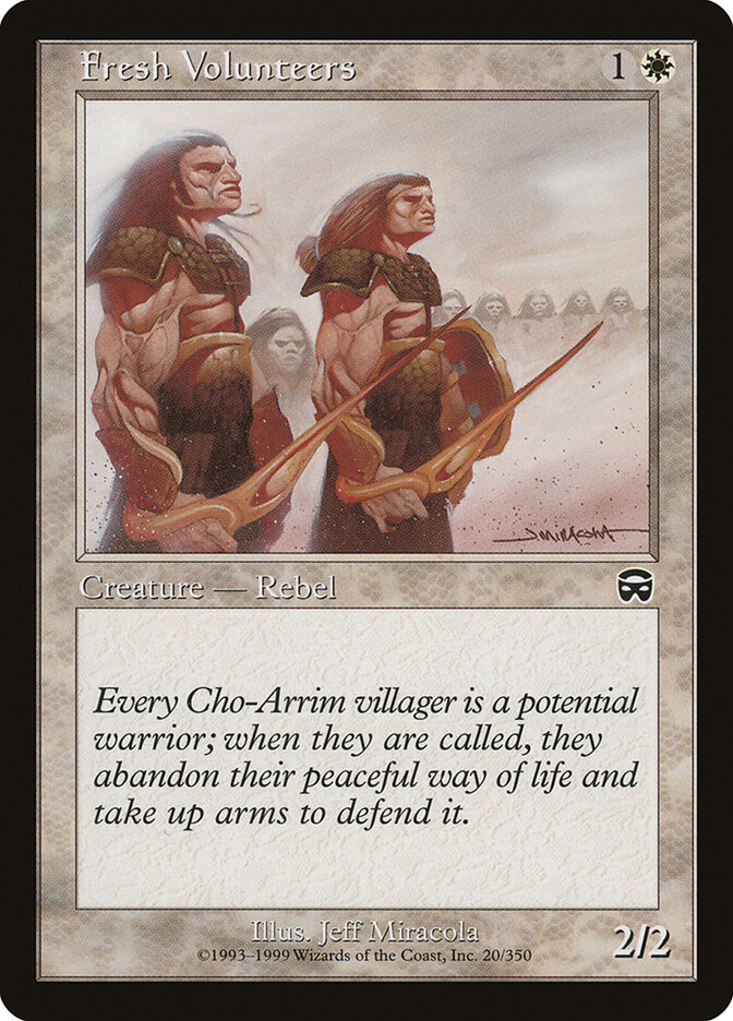 Fresh Volunteers, Mercadian Masques · 20/350