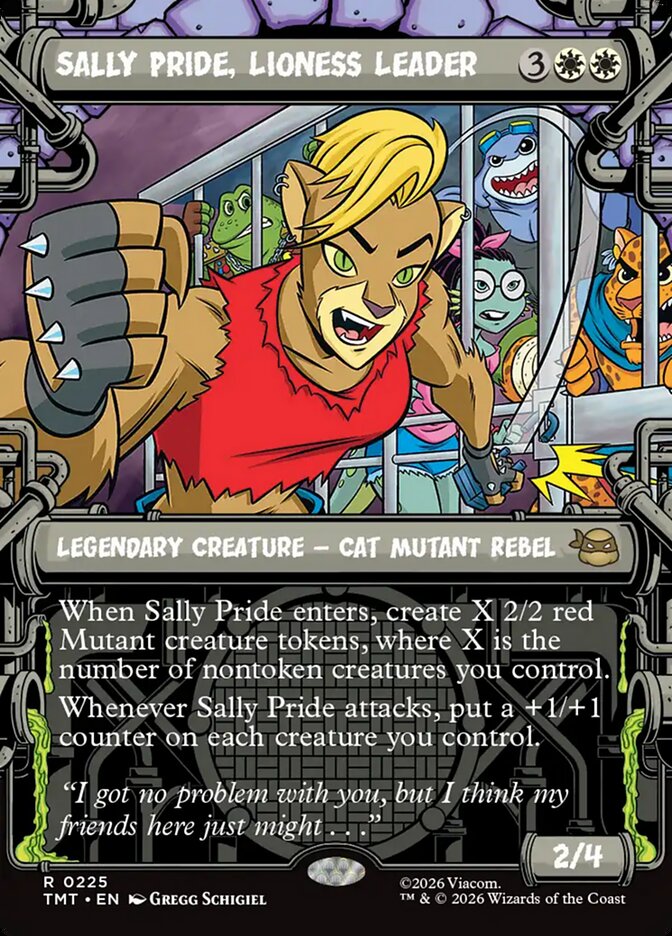 Sally Pride, Lioness Leader, Teenage Mutant Ninja Turtles · 0225