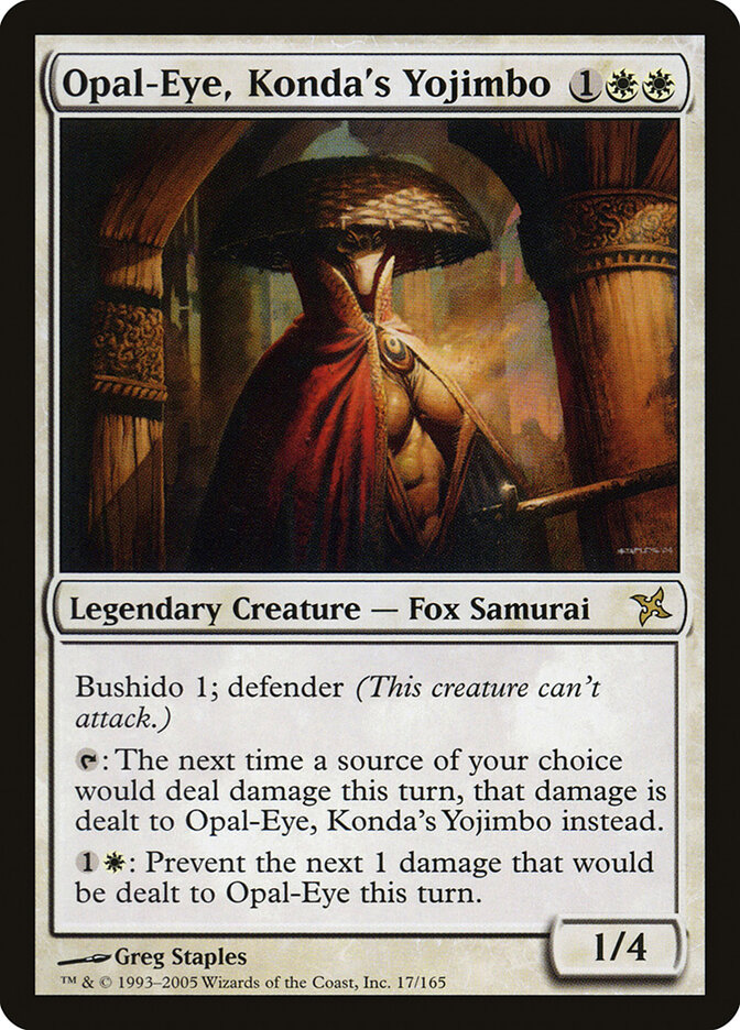 Opal-Eye, Konda's Yojimbo, Betrayers of Kamigawa · 17/165