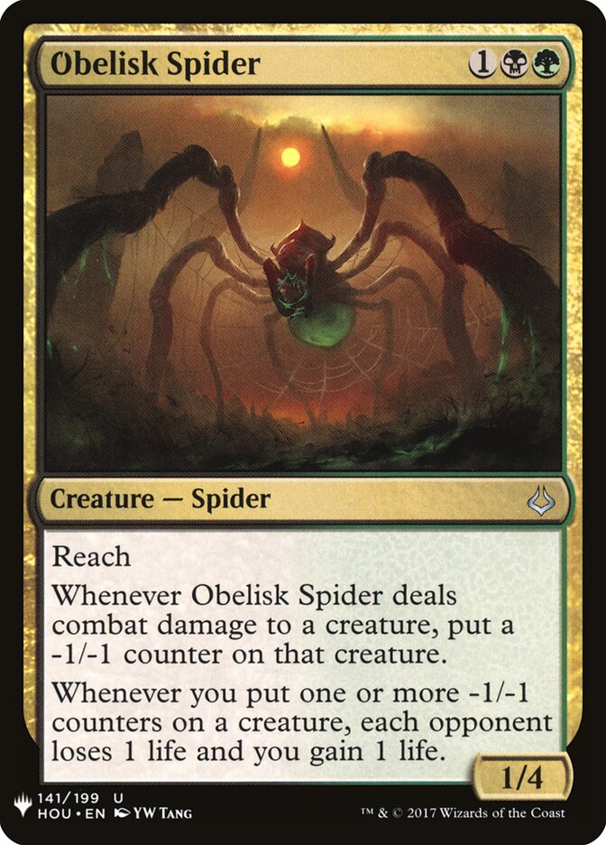 Obelisk Spider, The List · hou-141