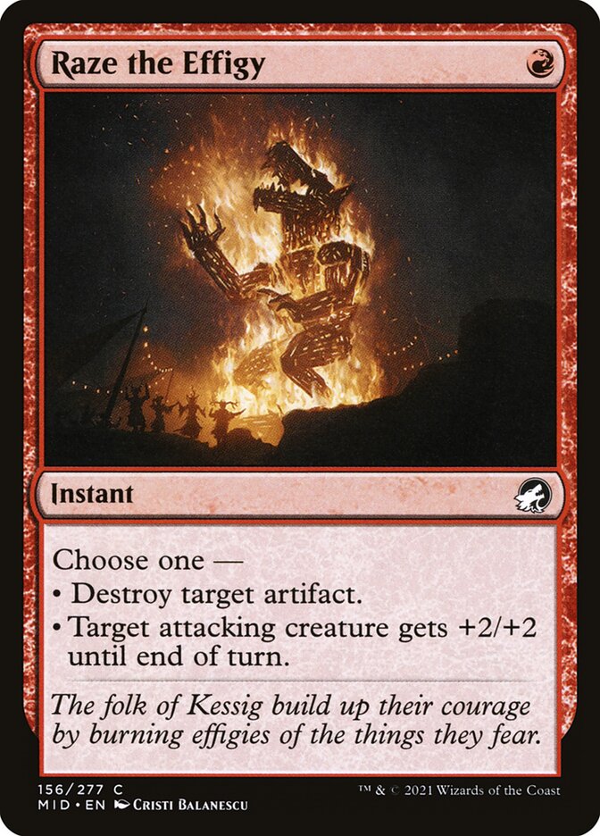 Raze the Effigy, Innistrad: Midnight Hunt · 156/277