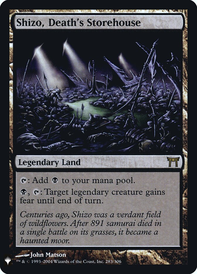 Shizo, Death's Storehouse, The List · chk-283