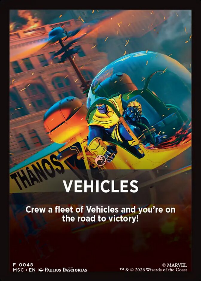 Vehicles, Marvel Super Heroes Jumpstart Front Cards · 0048
