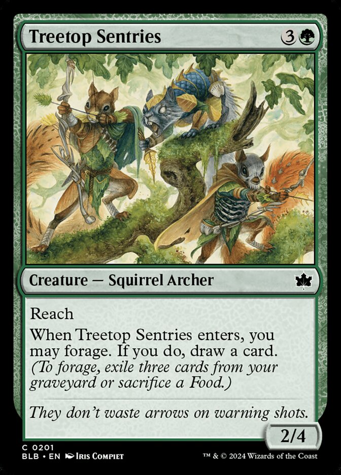 Treetop Sentries, Bloomburrow · 0201