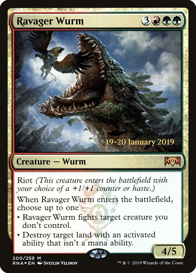Ravager Wurm, Ravnica Allegiance Promos · 200/259