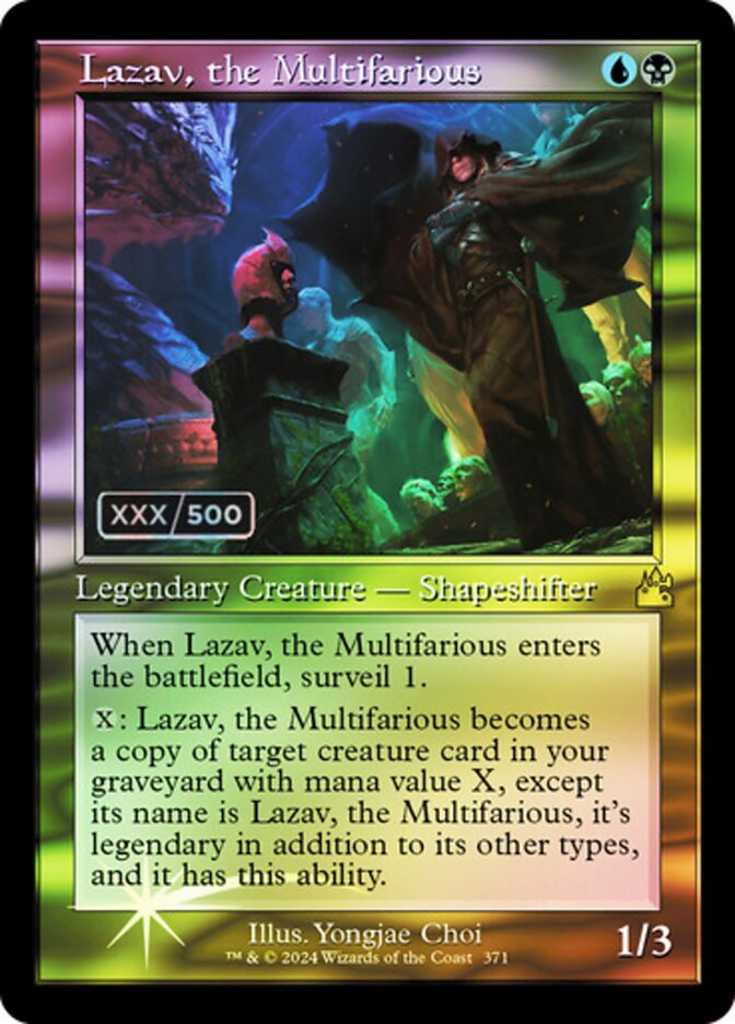 Lazav, the Multifarious, Ravnica Remastered · 371z