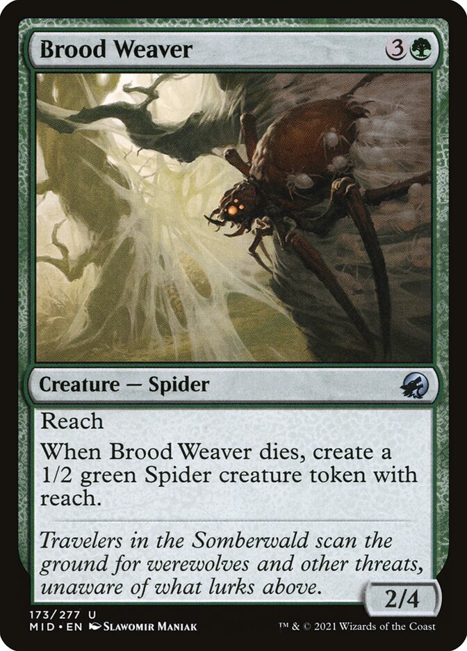 Brood Weaver, Innistrad: Midnight Hunt · 173/277