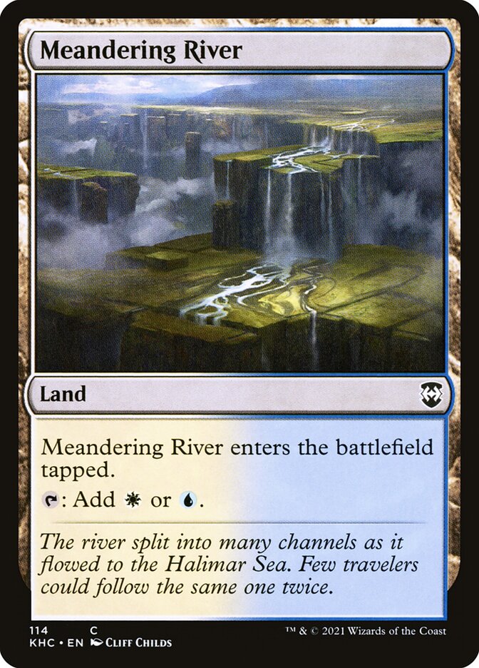 Meandering River, Kaldheim Commander · 114