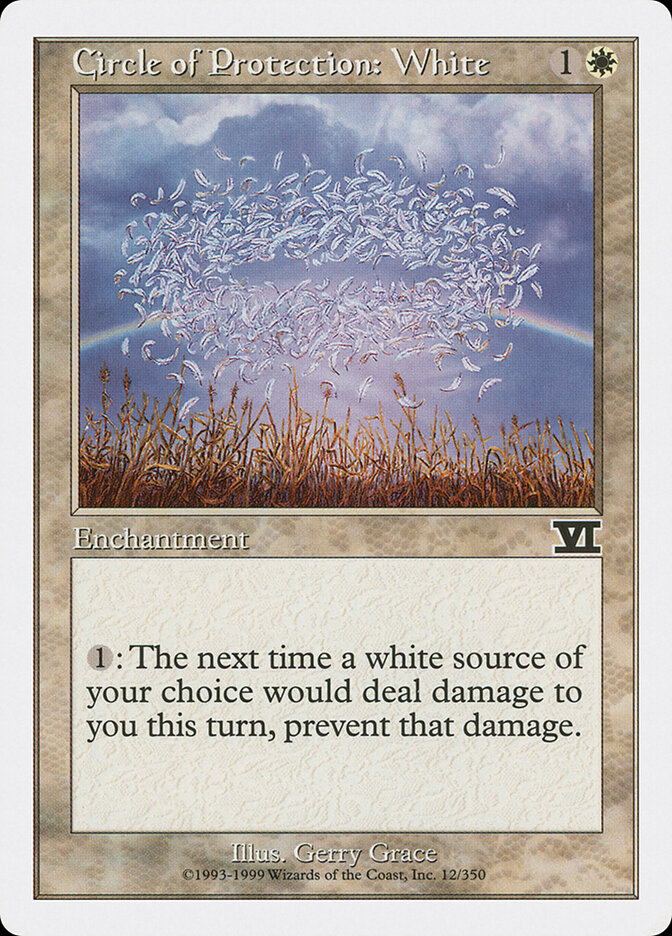 Circle of Protection: White, Classic Sixth Edition · 12/350
