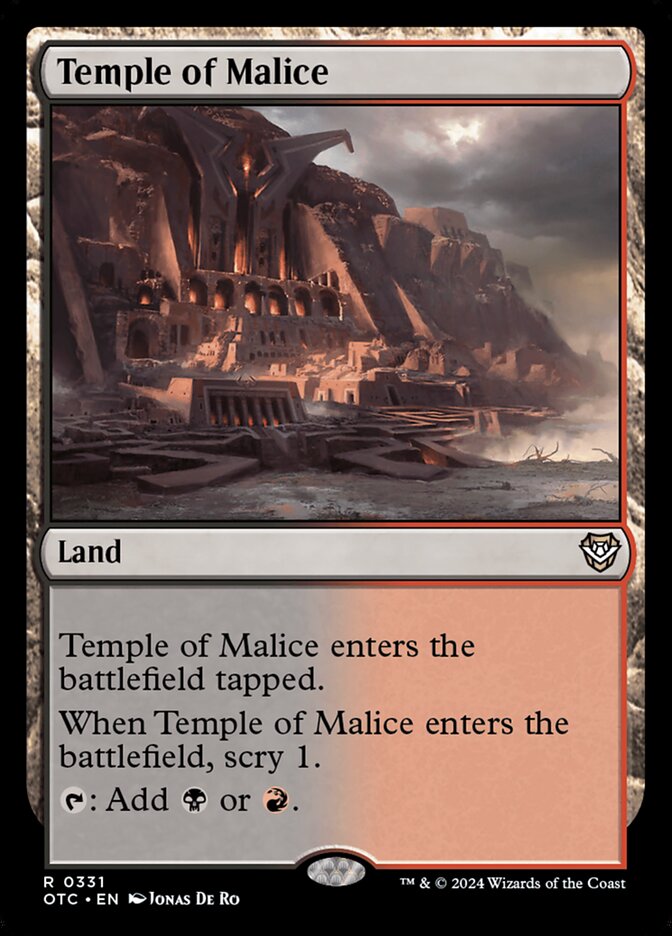 Temple of Malice, Outlaws of Thunder Junction Commander · 0331