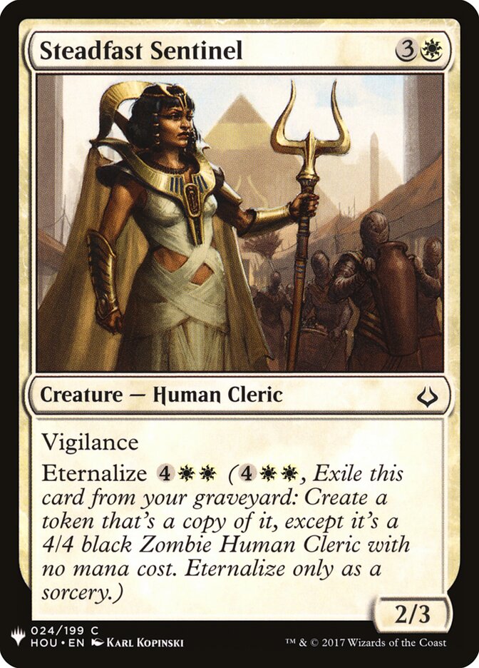 Steadfast Sentinel, The List · hou-24