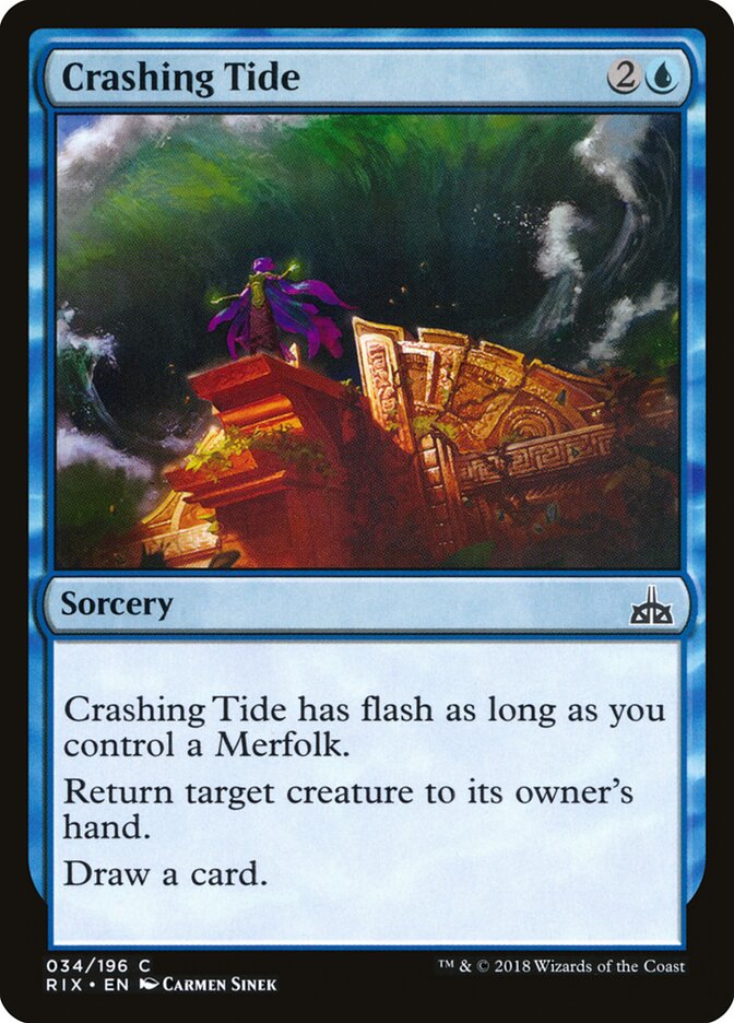 Crashing Tide, Rivals of Ixalan · 034/196