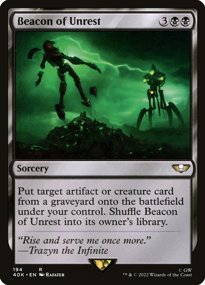 Beacon of Unrest, Warhammer 40,000 Commander · 194/617