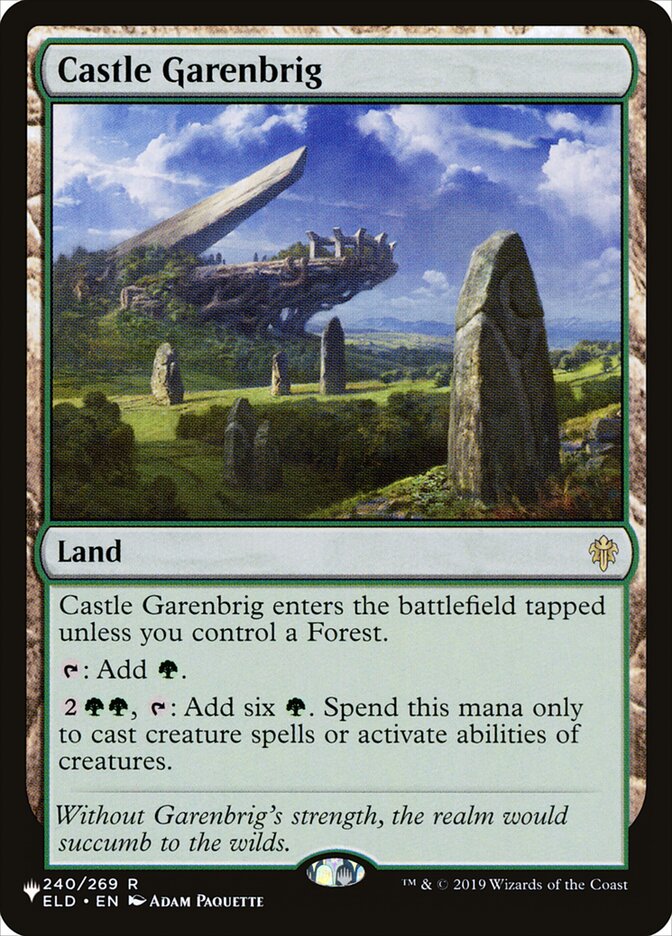Castle Garenbrig, The List · eld-240