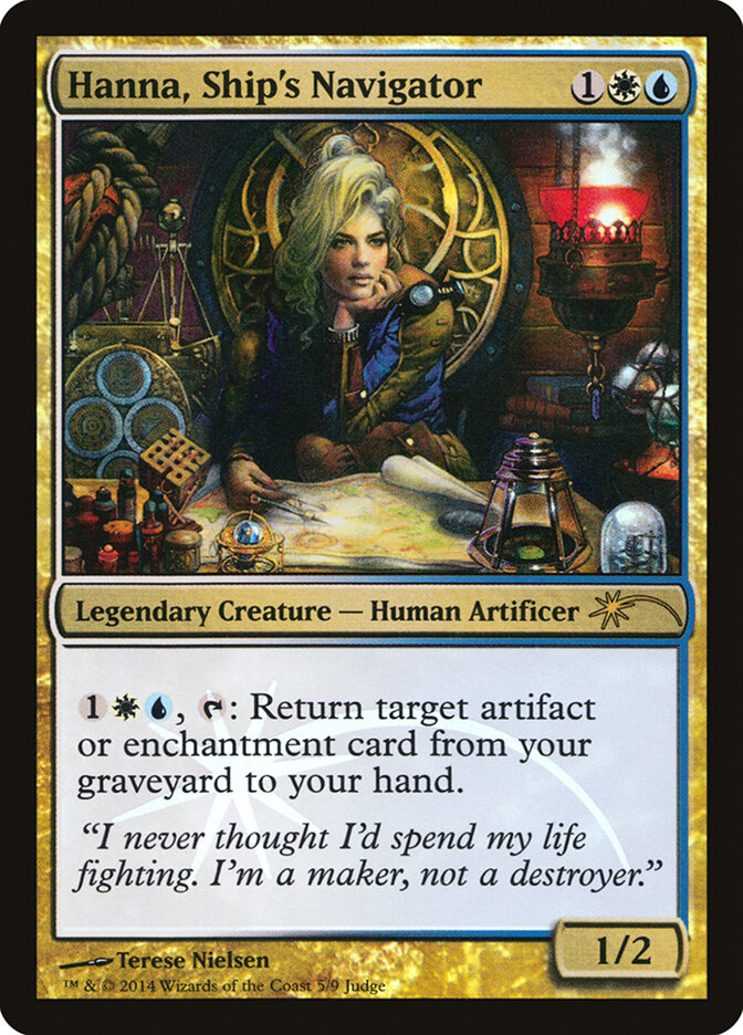 Hanna, Ship's Navigator, Judge Gift Cards 2014 · 5/9