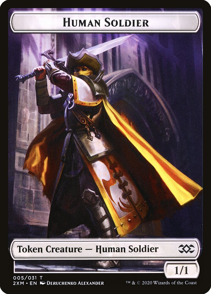 Human Soldier, Double Masters Tokens · 005