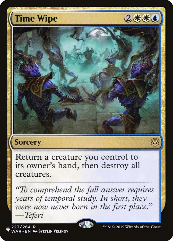 Time Wipe, The List · war-223