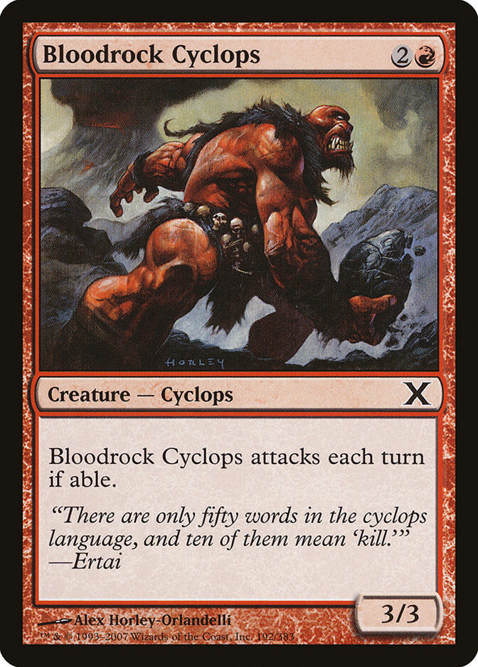 Bloodrock Cyclops, Tenth Edition · 192/383