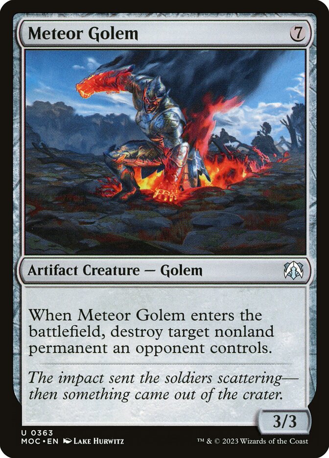 Meteor Golem, March of the Machine Commander · 0363