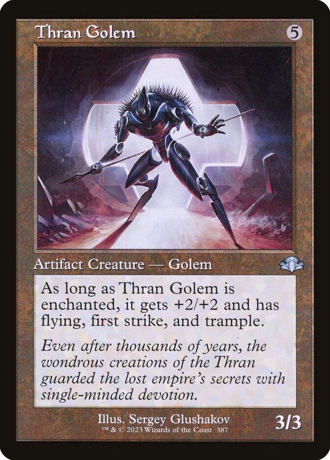 Thran Golem, Dominaria Remastered · 387