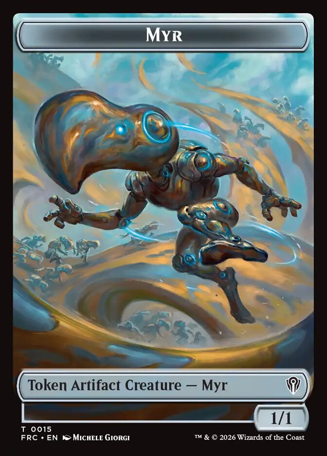 Myr, Reality Fracture Commander Tokens · 0015