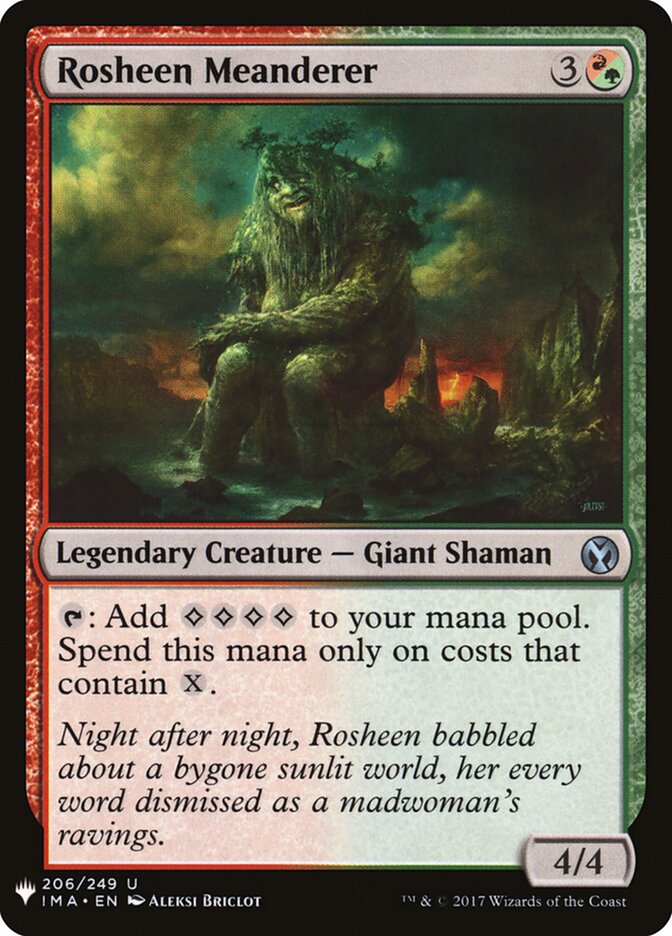 Rosheen Meanderer, The List · ima-206