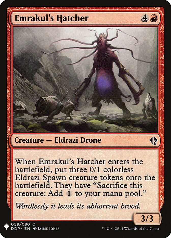 Emrakul's Hatcher, The List · ddp-59