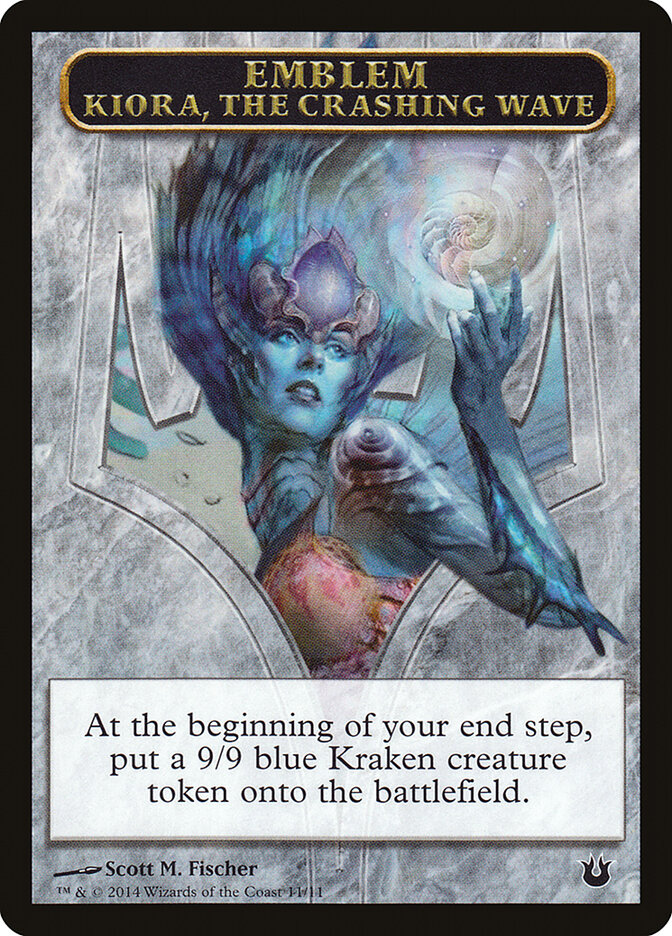 Kiora, the Crashing Wave Emblem, Born of the Gods Tokens · 11