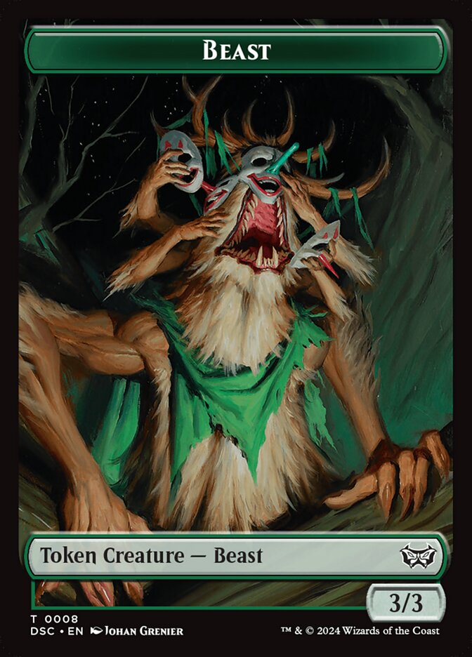 Beast, Duskmourn Commander Tokens · 0008