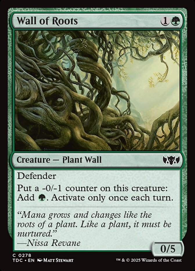 Wall of Roots, Tarkir: Dragonstorm Commander · 0278