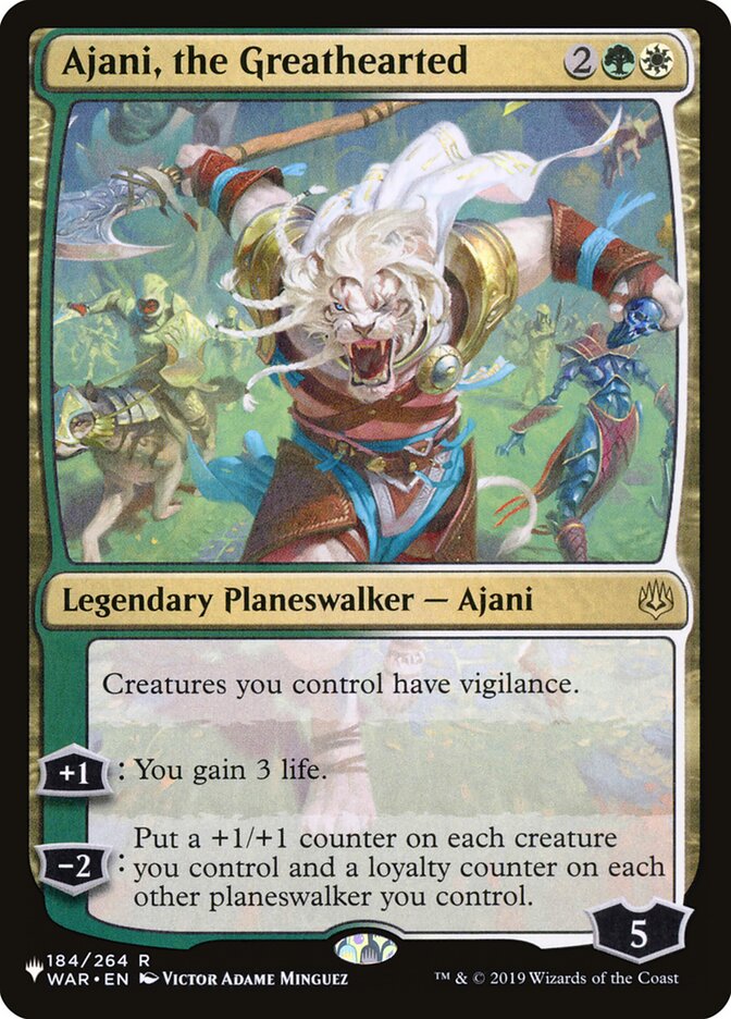Ajani, the Greathearted, The List · war-184