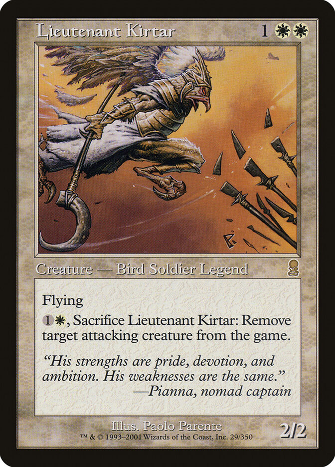 Lieutenant Kirtar, Odyssey · 29/350