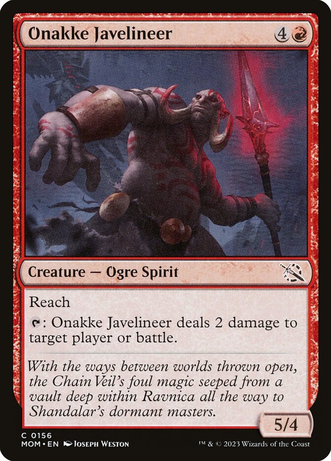 Onakke Javelineer, March of the Machine · 0156