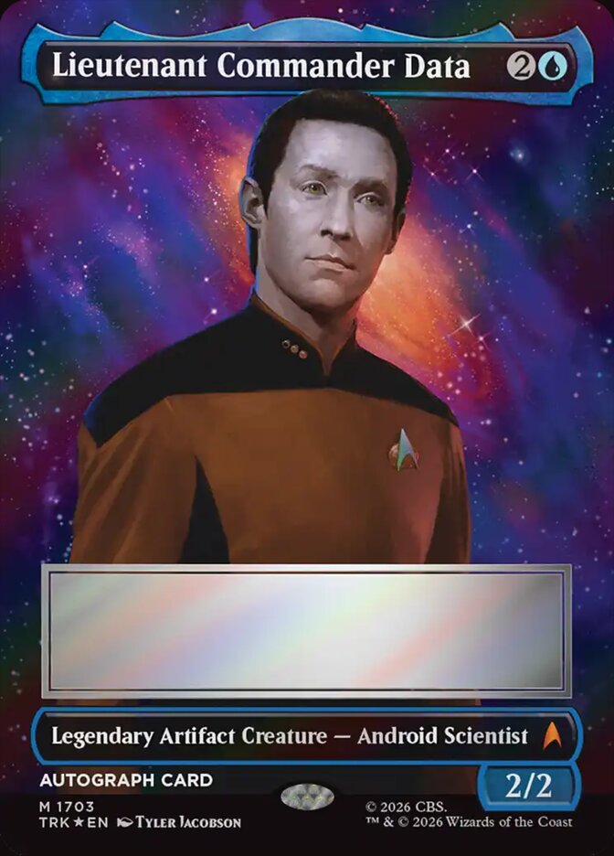 Lieutenant Commander Data, Star Trek · 1703