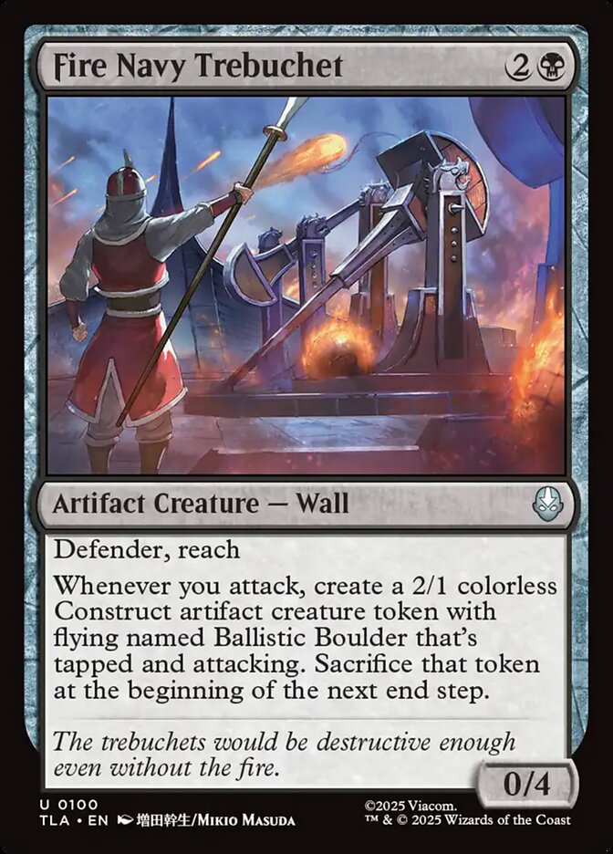 Fire Navy Trebuchet, Avatar: The Last Airbender · 0100