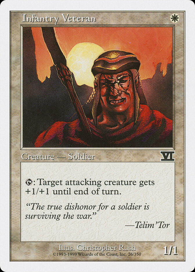 Infantry Veteran, Classic Sixth Edition · 26/350