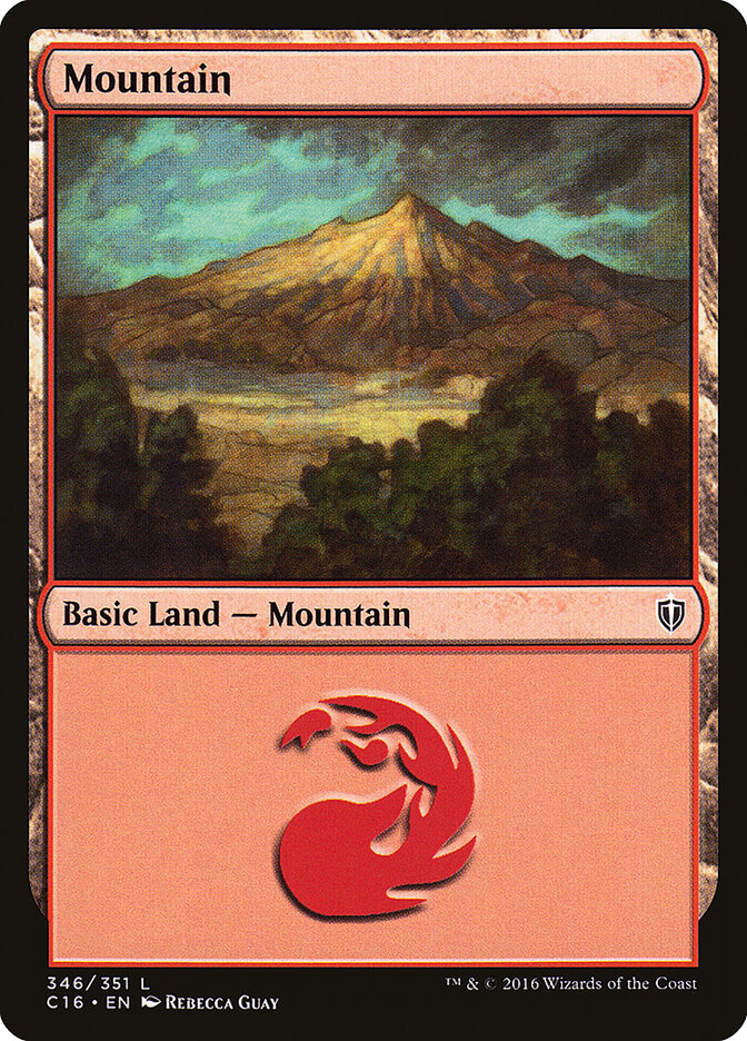 Mountain, Commander 2016 · 346/351